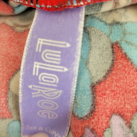 LulaRoe Tall & Curvy Leggings XL Disney Minnie Mouse Red Blue White All Over - Picture 3 of 10